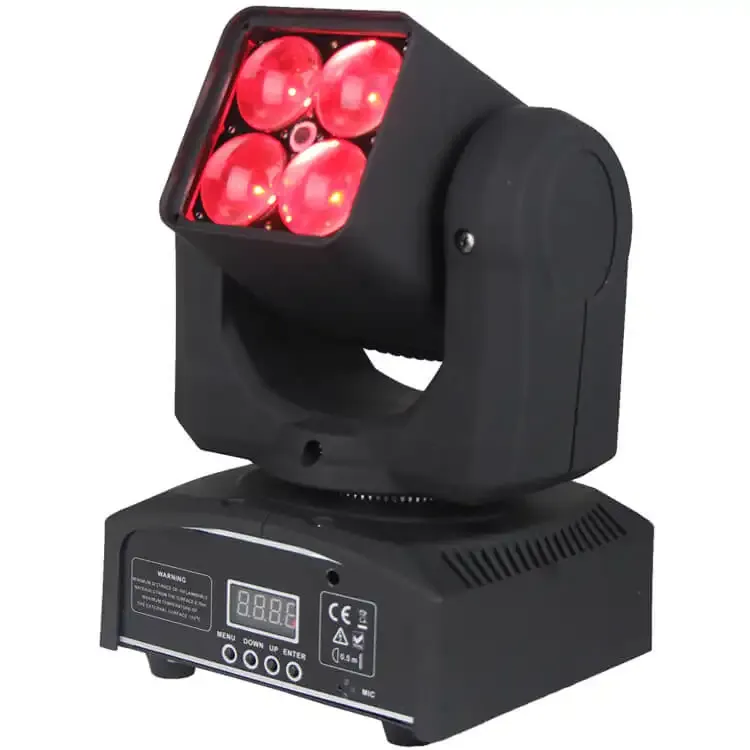 Mini RGBW 4in1 LED Zoom Moving Head Light