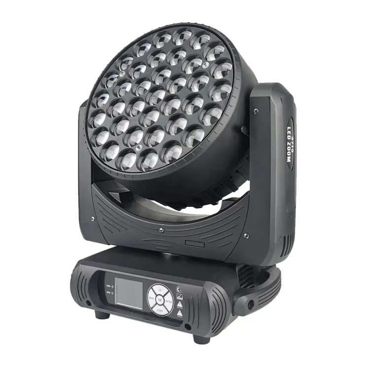 37pcs 15W RGBW 4in1 led zoom wash moving head stage light