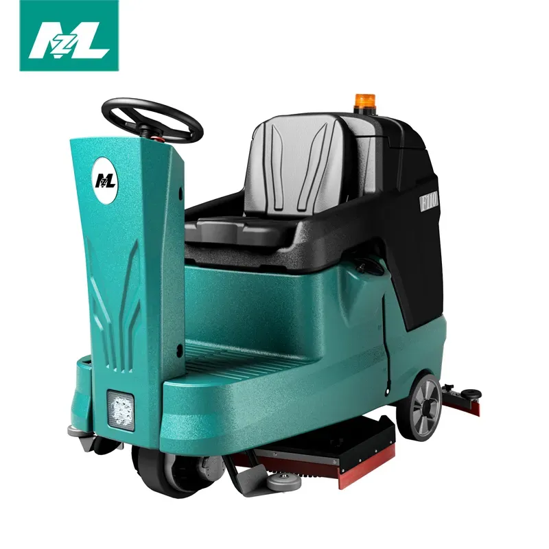 High speed big area double disc industrial riding cleaning machine