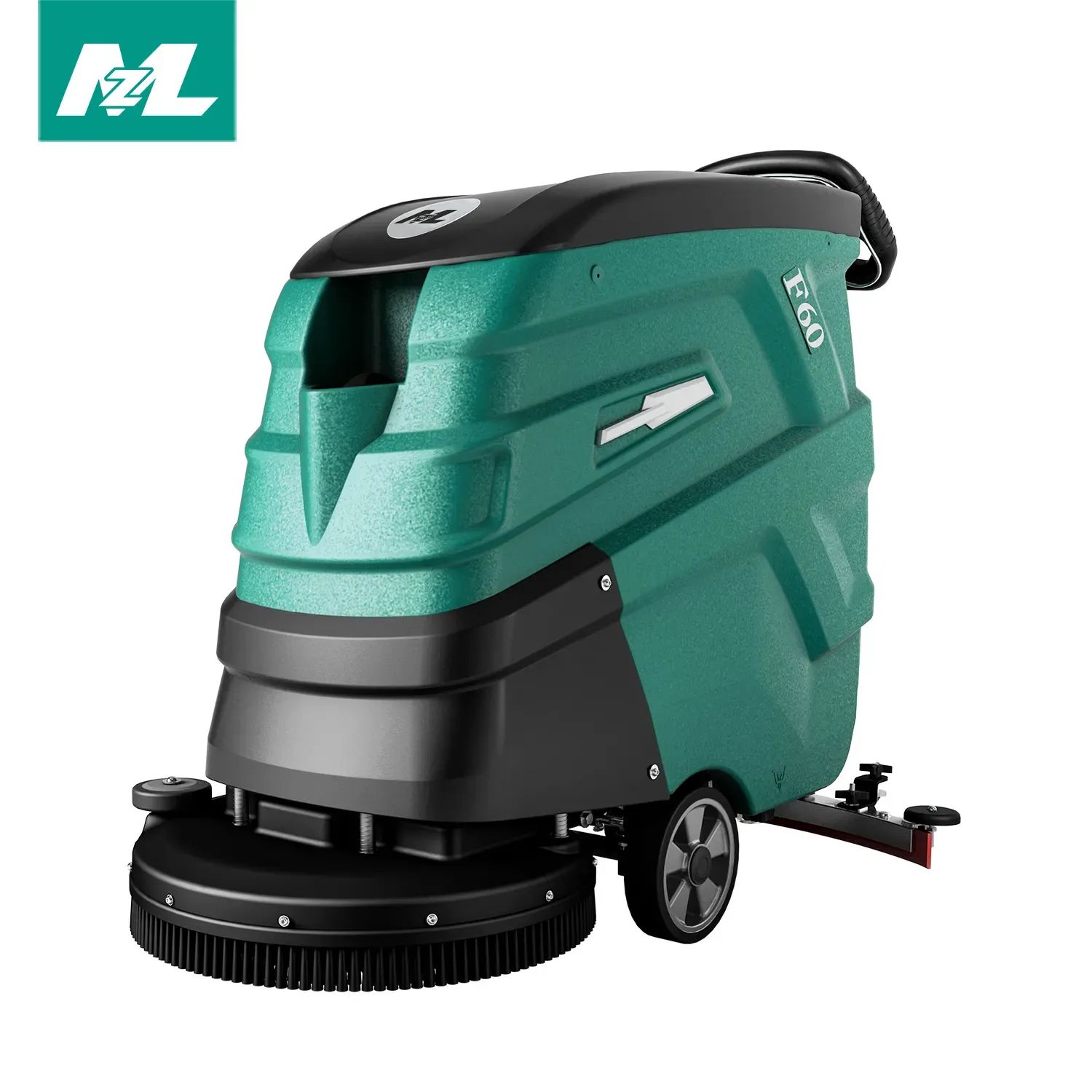 With traction motor 60L tank capacity commercial floor cleaning scrubber machine