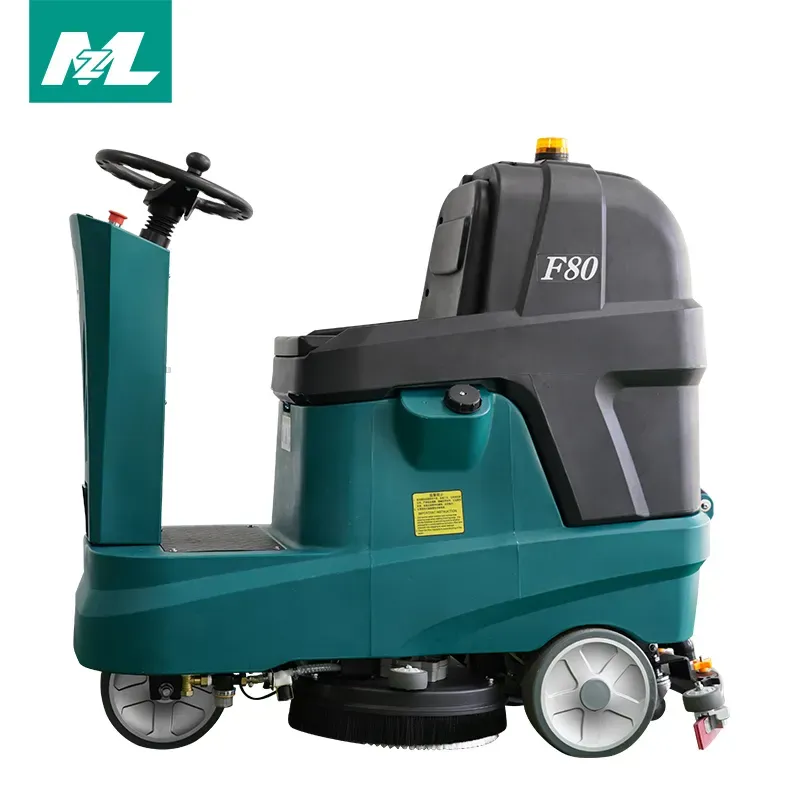 Battery-powered factory cost riding-on floor scrubber floor cleaning equipments