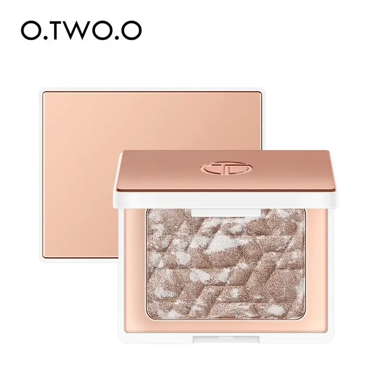 O.TWO.O Highlighter Powder With Pearl White Rose Gold Color