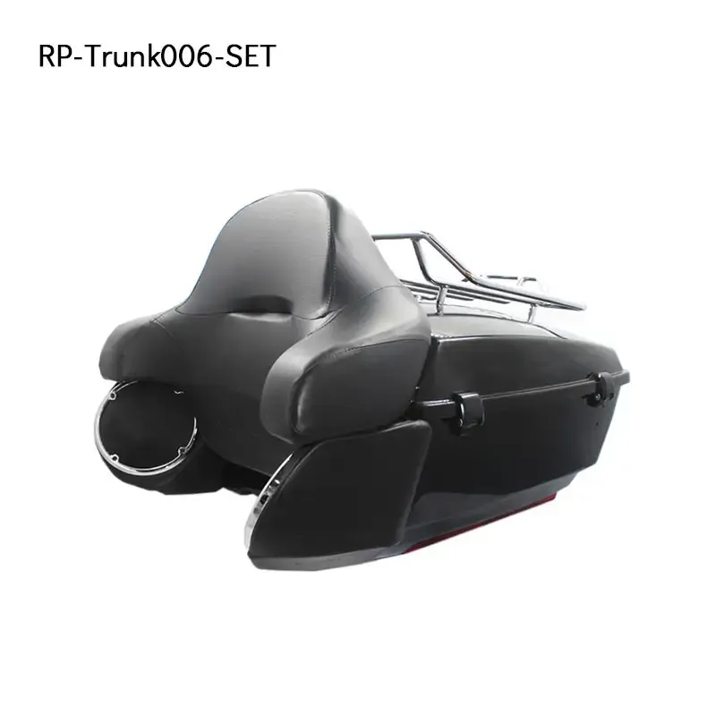 Motorcycle Tour Pak Trunk Backrest With Speakers Pods