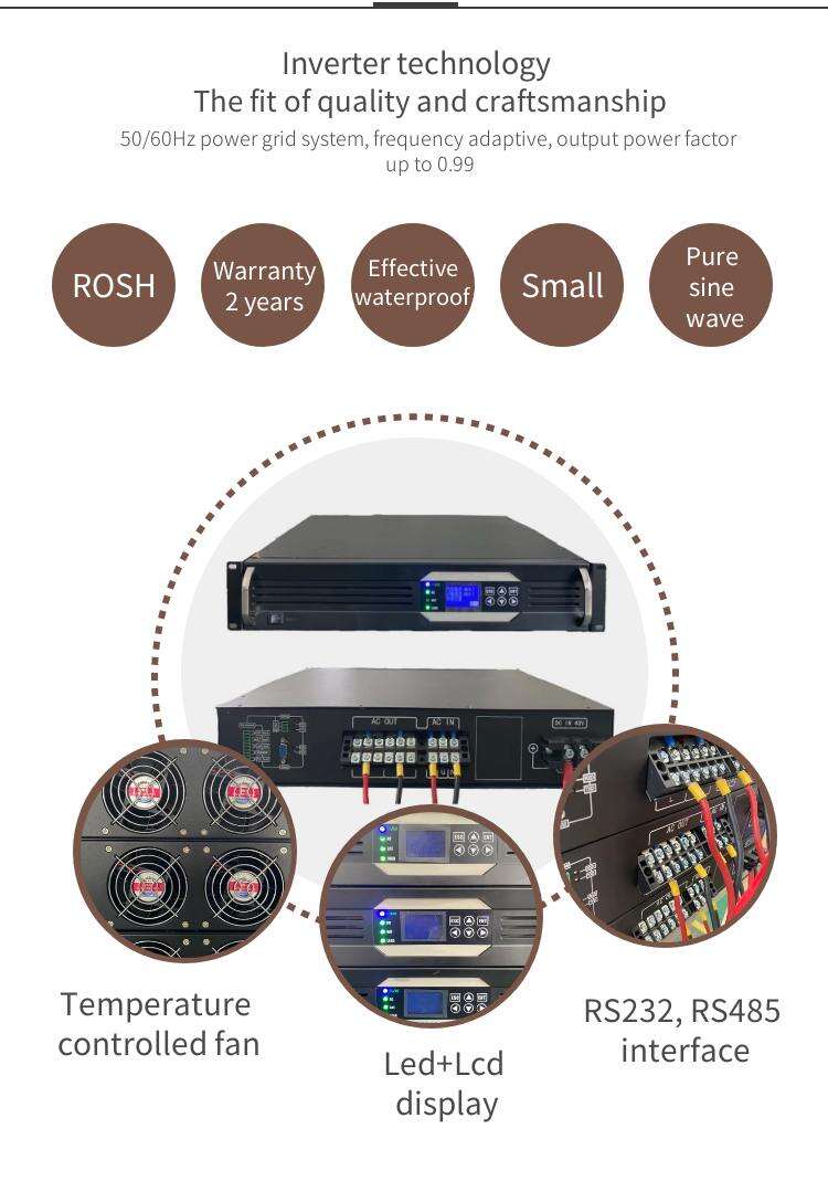 48v 1000w Inverter, 48v to 120v/240v Power Inverter