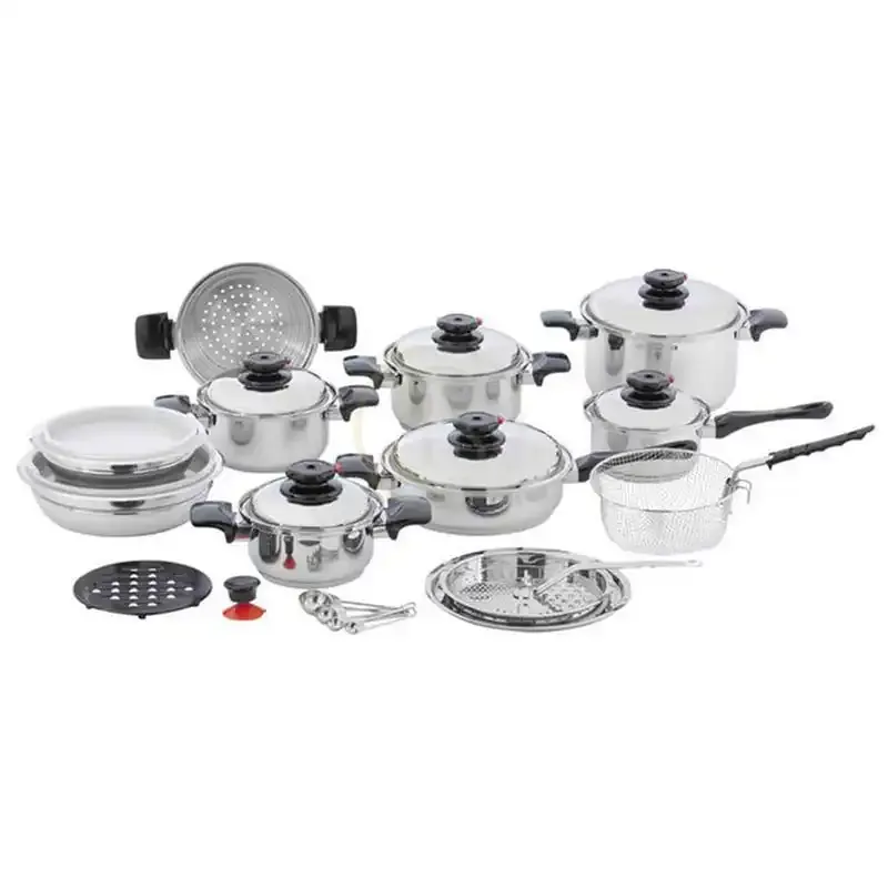 28pcs Wide Rolled Edge Cookware Set–sc222