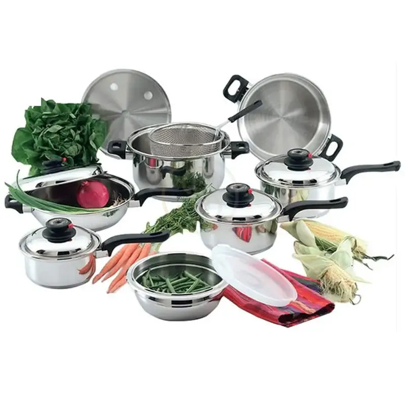 15pcs Wide Rolled Edge Cookware Set–sc511
