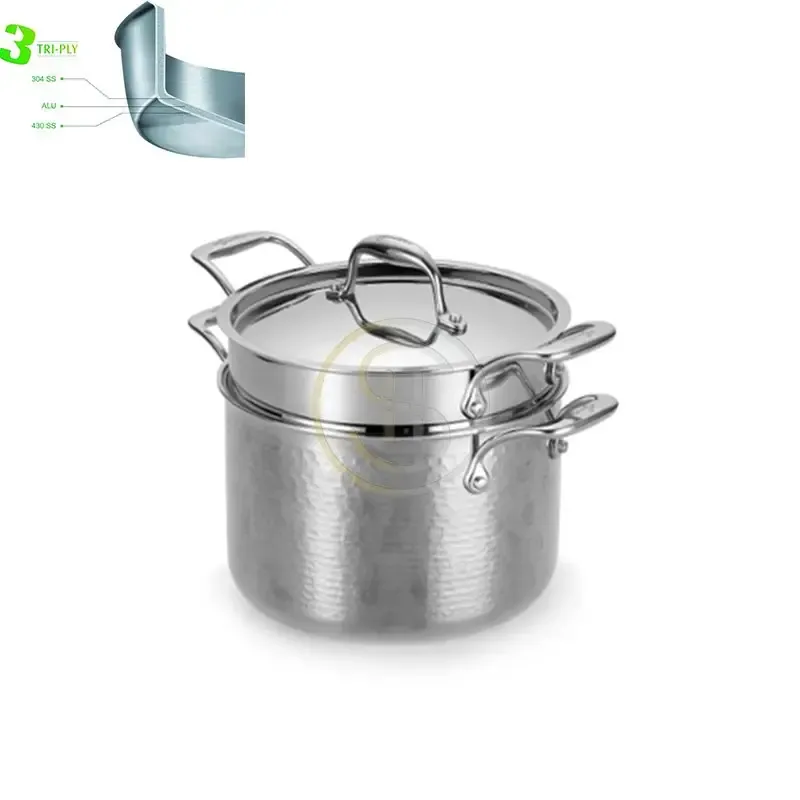 3PLY  HAMMERED ALL CLAD PASTA COOKER-SC055