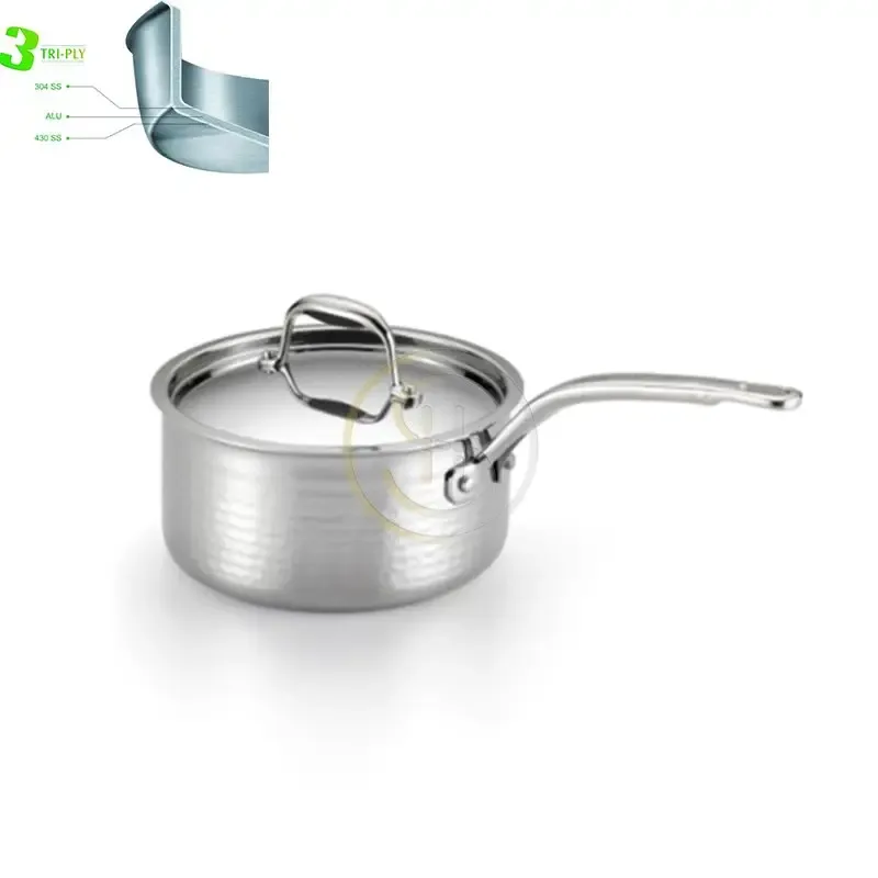 3PLY  HAMMERED ALL CLAD SAUCEPAN-SC053
