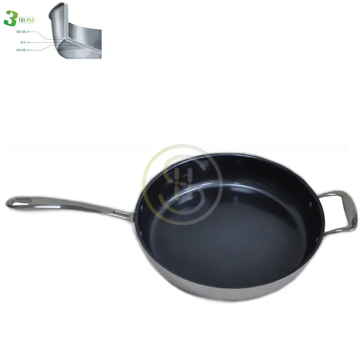 Tri-Ply All Clad Askew Nonstick Frypan