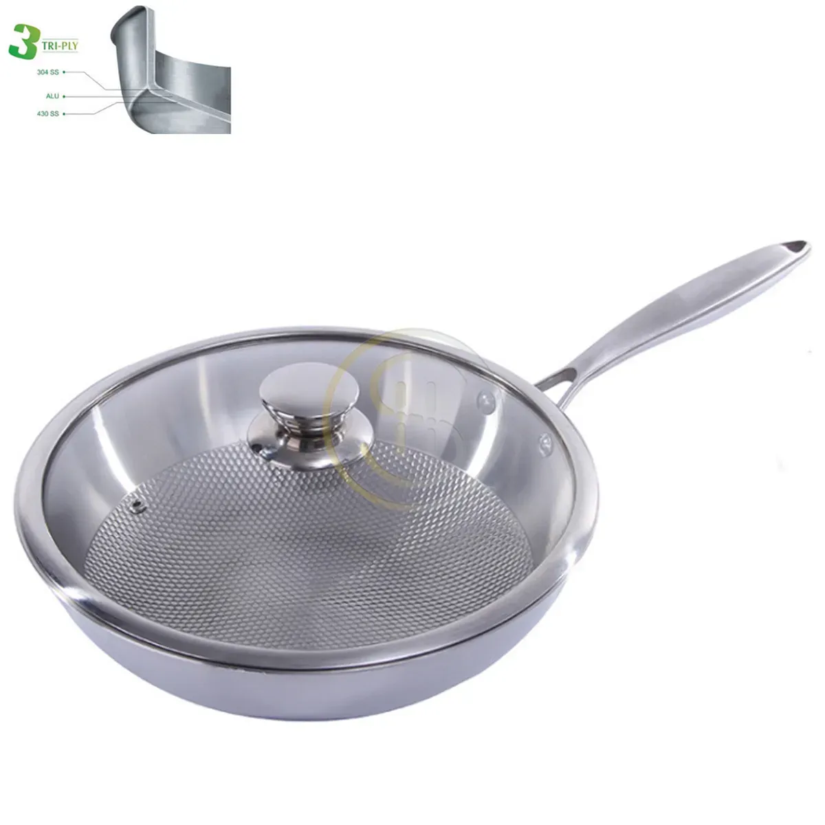 Tri-Ply ALL CLAD STEEL FRYPAN AND WOK