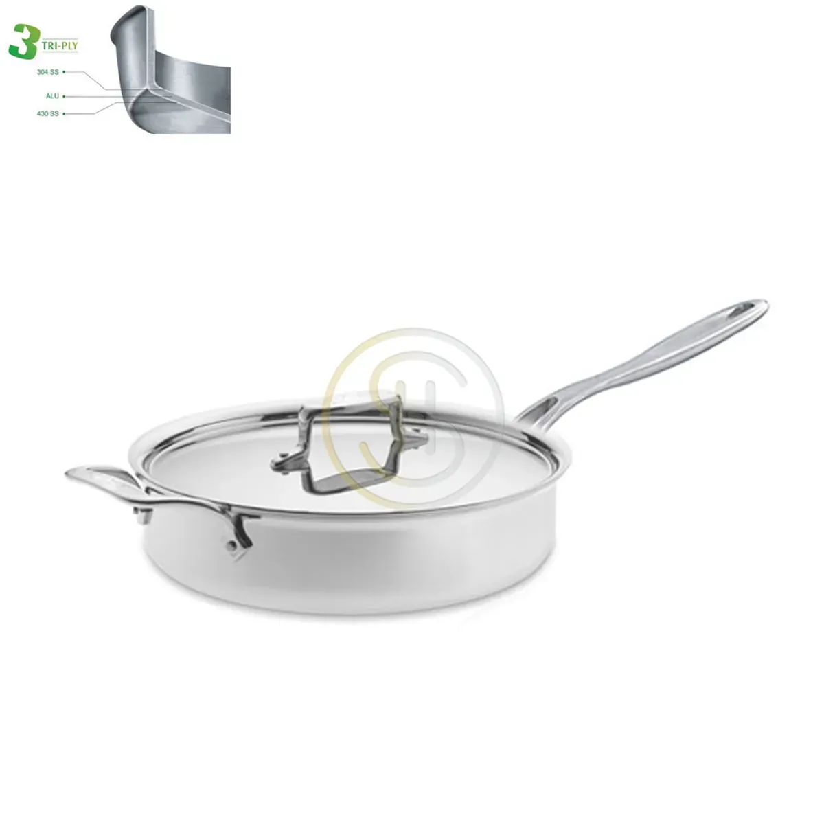 Tri-Ply All Clad Induction Flatpan