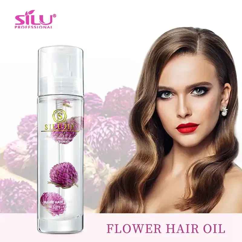 Bulk argan oil moisturizing smoothing hair serum with flower