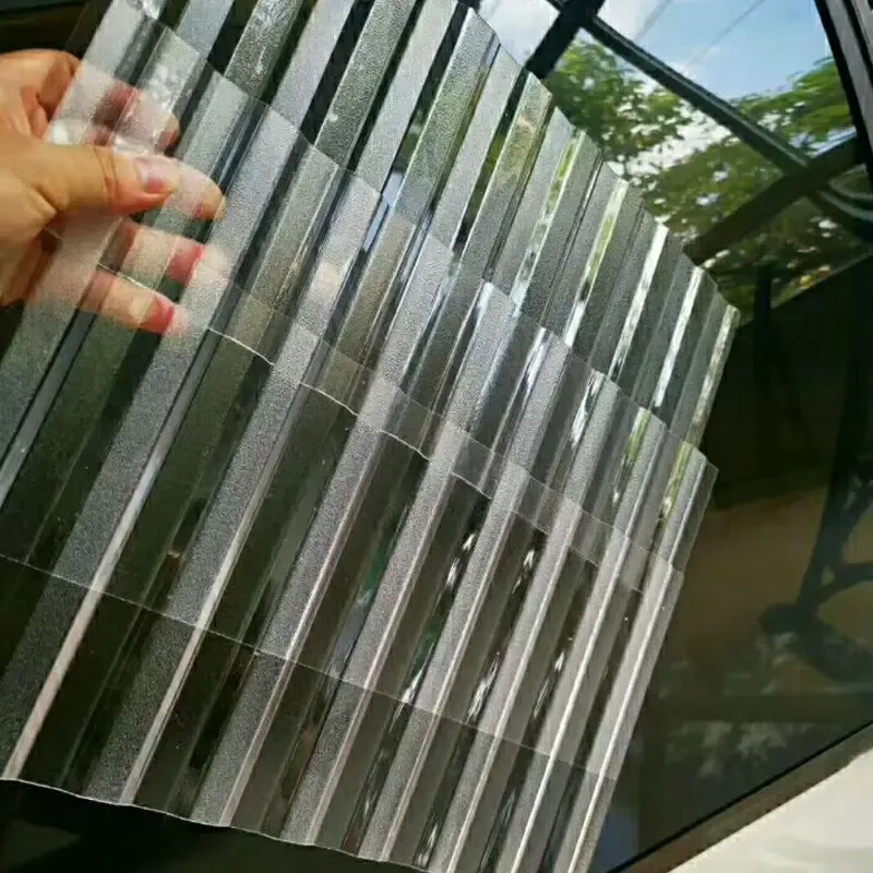 Embossed Corrugated Polycarbonate Sheet