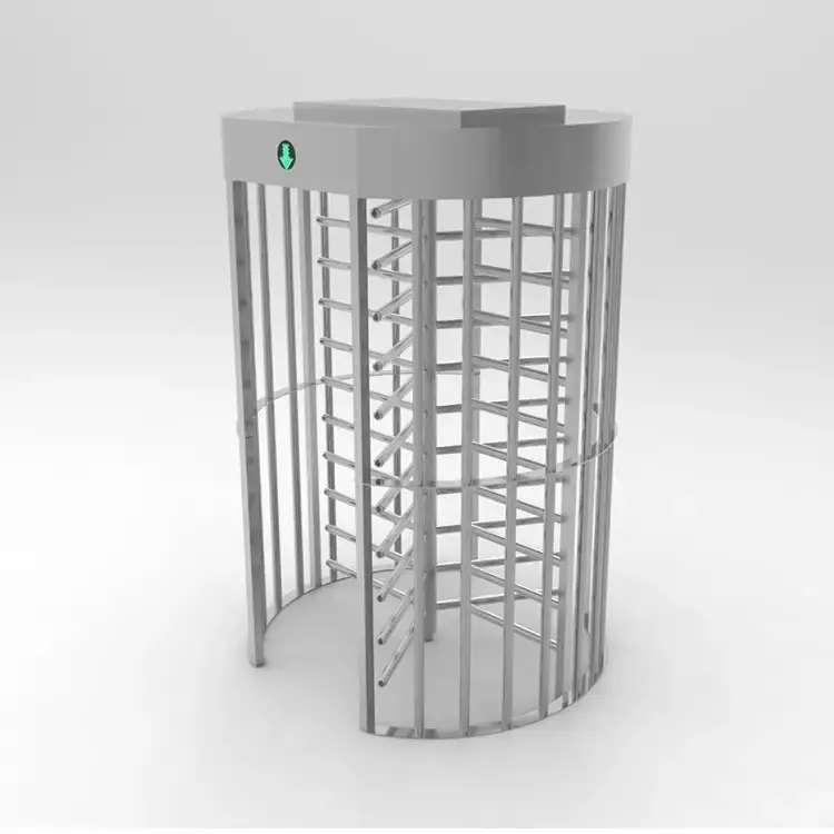 Access control automatic full height turnstile gate for train station