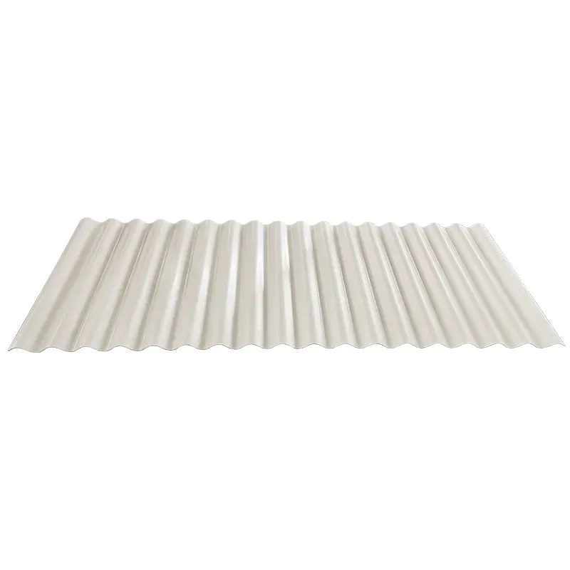White polycarbonate roof panels