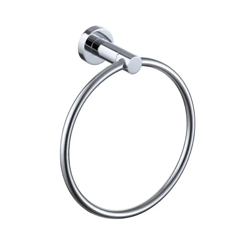 Simple Brass Chrome Towel Ring