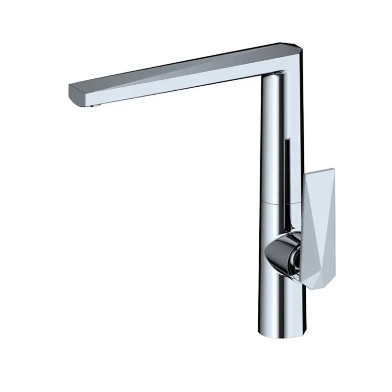 New Brass Chrome Kitchen Tap With Swivel Spout