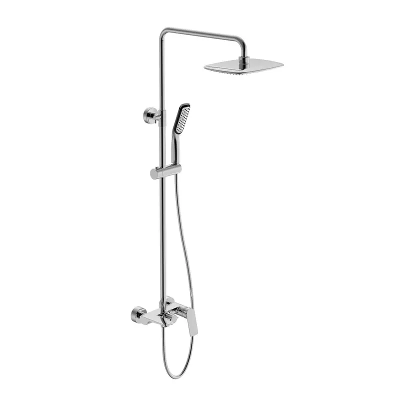 Wall Mount 3 in 1 Bath Shower System Set With Diverter