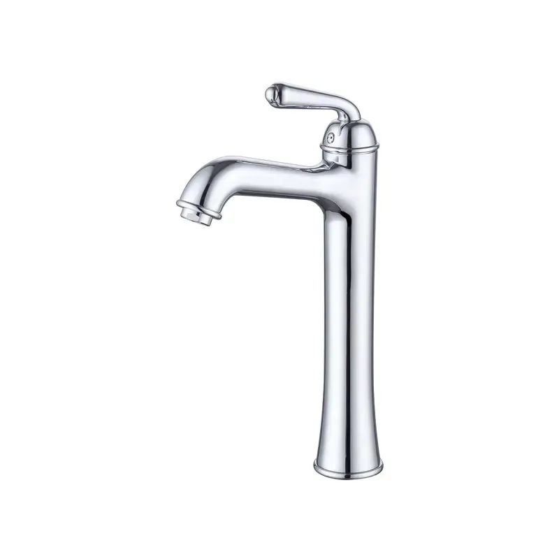Middle Century Style Brass Tall Basin Mixer Tap