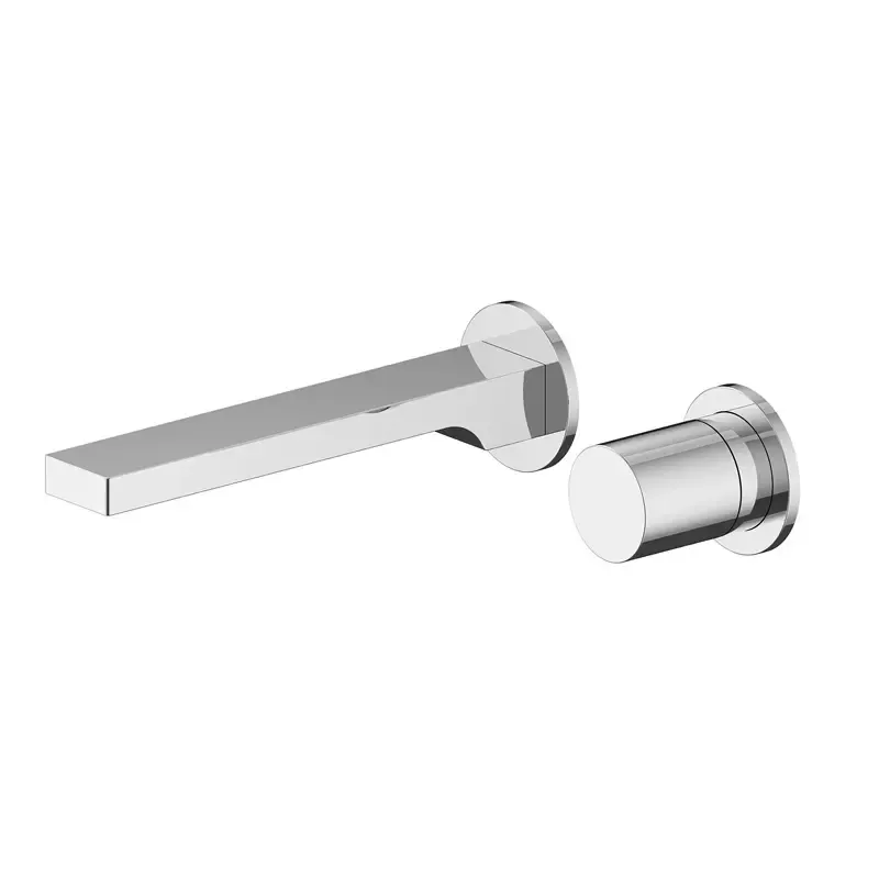 Chrome Plated Wall Mounted Two Holes Basin Mixer Tap
