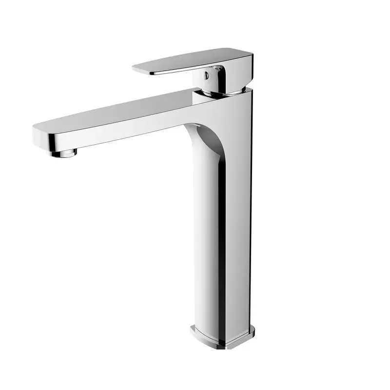 Chrome Plated Tall Basin Mixer Tap With Watermark and WRAS