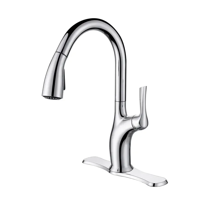 Stainless Steel 304 Brushed Mixer Faucet For Kitchen