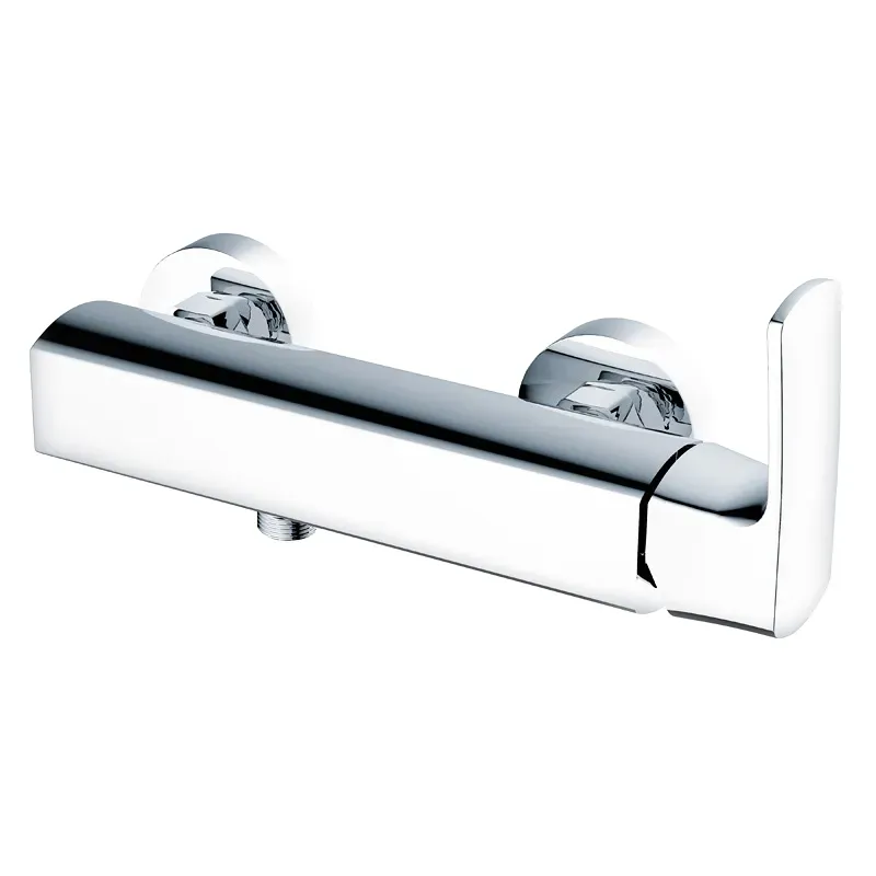 Chrome Plated Economic Hand Shower Mixer Valve Exposed Installation
