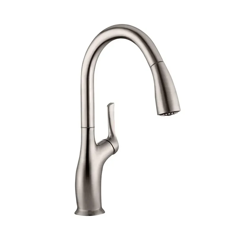 SS304 Brushed Pull Out Kitchen Mixer Faucet