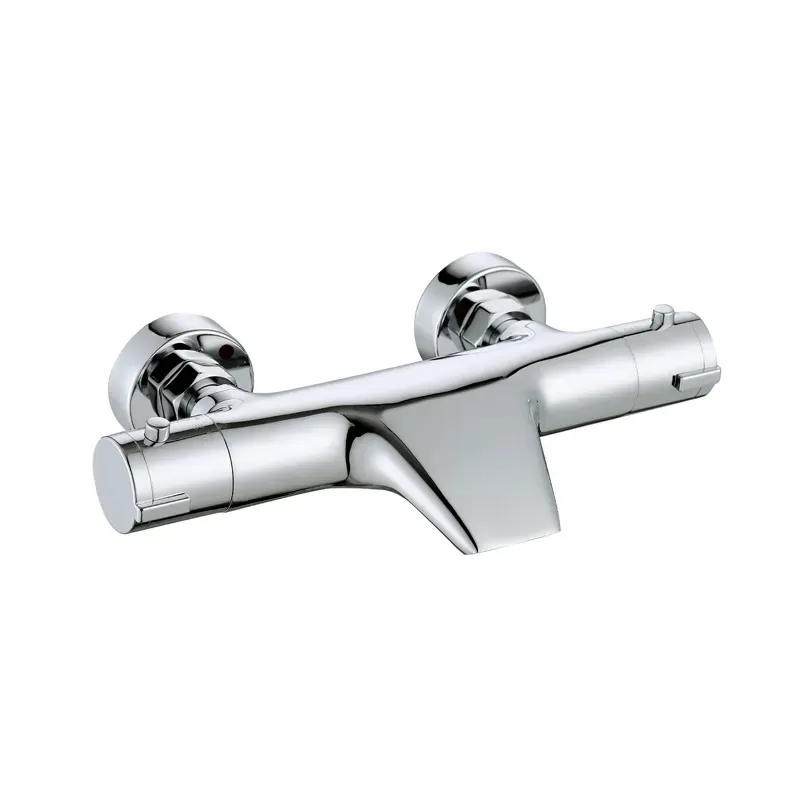 Chrome Thermostatic Mixer With Waterfall Spout