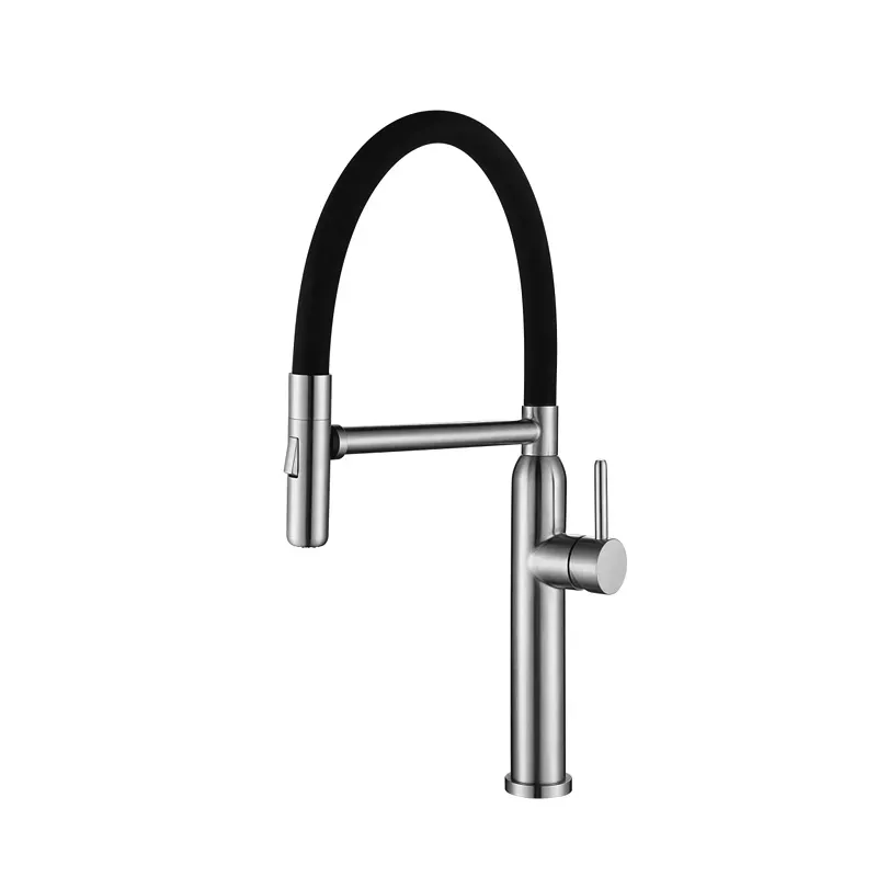 Black And Chrome Pull Out Best Kitchen Faucets For  Sinks
