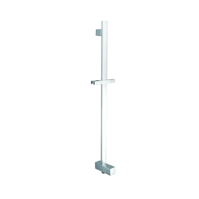 Chrome Plated Square Shower Rail With Diverter