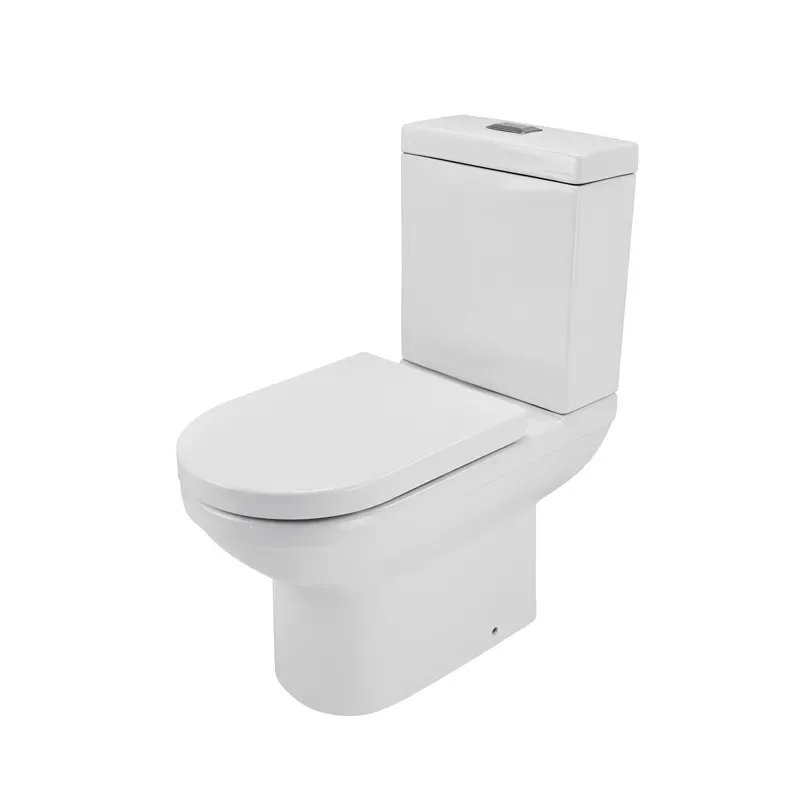Ceramic Two-Piece Toilet With Square Tank