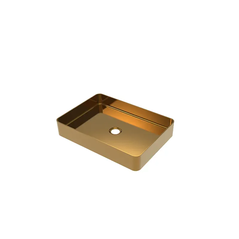 SS304 Handmade Gold Brushed Hand Wash Sink