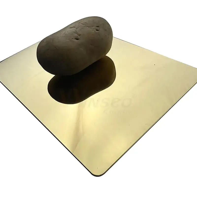 Ti-Gold Mirror surface 8K Stainless steel Sheet